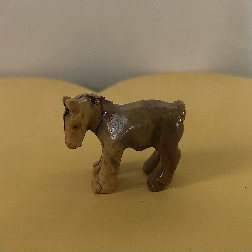 Miniature Soapstone Horse Figurine